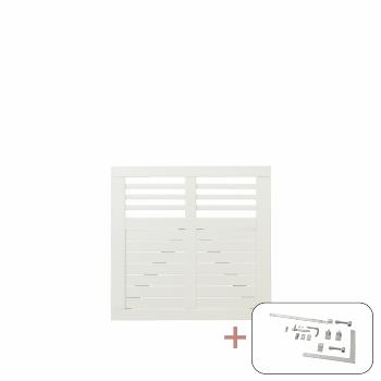 Decora enkelgrind inkl. beslag - 100×95 cm